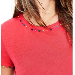 Boden Charlie Embroidery Trim Crew Neck